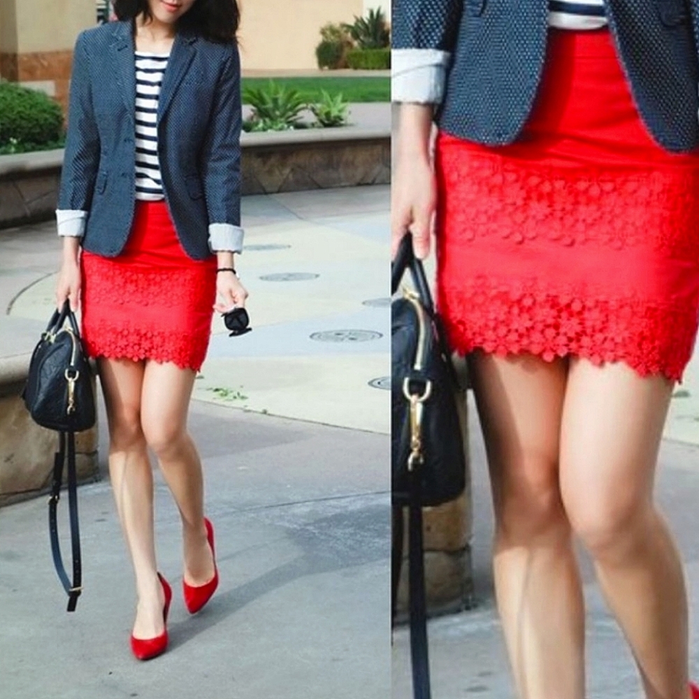 2 J. CREW Daisy Lace Mini Skirts